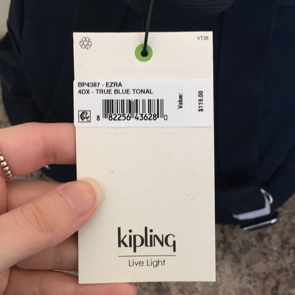 Kipling Navy Blue Backpack - Picture 11 of 15